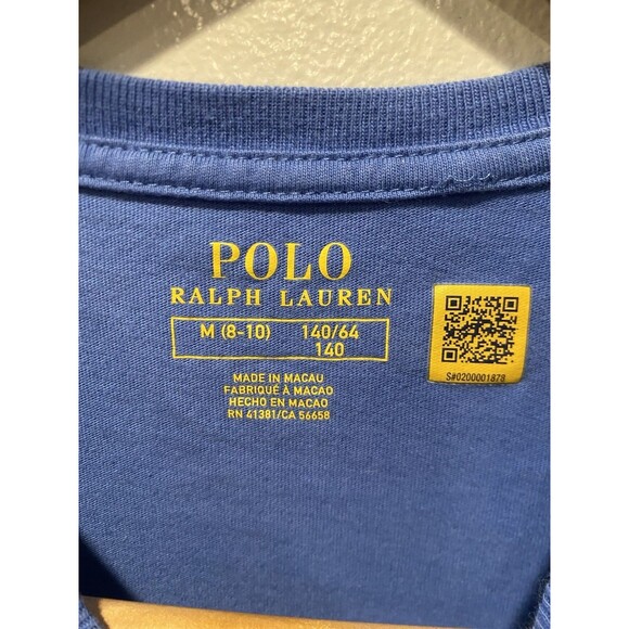 Polo Ralph Lauren Little Girls Polo Bear Cotton Jersey Dress Sz M 8-10 Years old - Picture 6 of 9